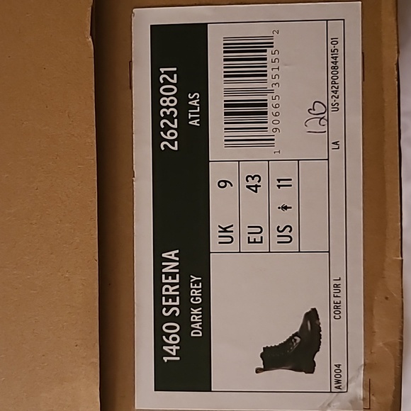 Dr. Martens 1460 Serena size US 11- Dark Grey Atlas - Picture 7 of 7